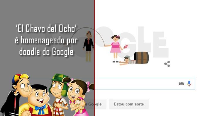 El Chavo del Ocho é homenageado por doodle do Google
