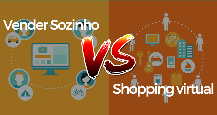 Vender sozinho na internet ou em um shopping virtual