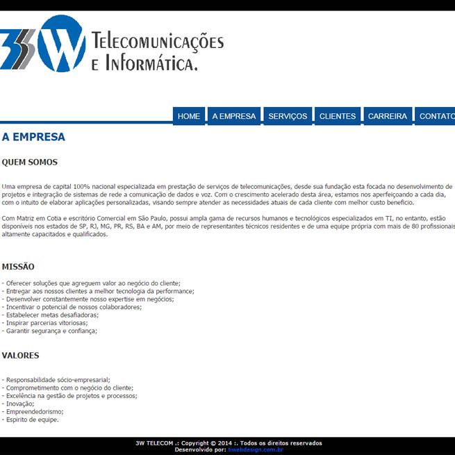 Serviços 3w Telecom
